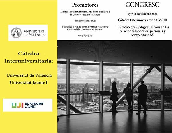 Congreso: 'La tecnología y la digitalización en las relaciones laborales: personas y competitividad'
