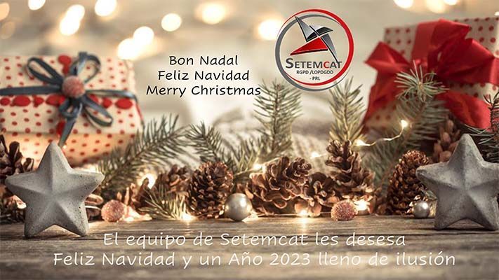 El equipo de Setemcat les desesa  Feliz Navidad y un Año 2023 lleno de ilusión