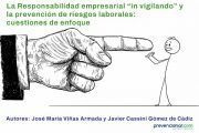 La Responsabilidad empresarial “in vigilando” y la prevención de riesgos laborales: cuestiones de enfoque