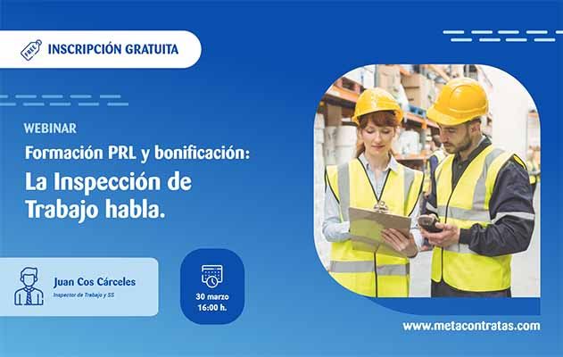 Formación PRL y bonificación: la Inspección de Trabajo habla