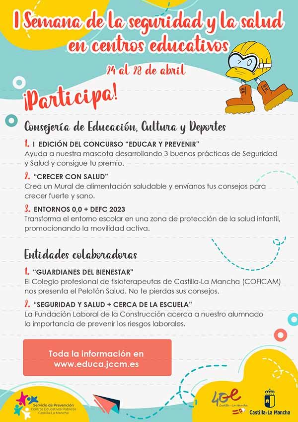 I Semana de la seguridad y la salud en centros educativos