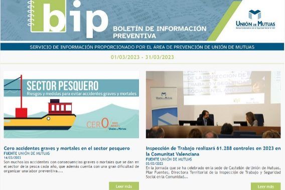 Unión de Mutuas presenta su nuevo boletín electrónico de información preventiva
