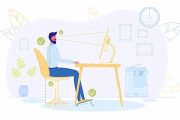 Infografía: Consejos para sentarse bien frente al ordenador