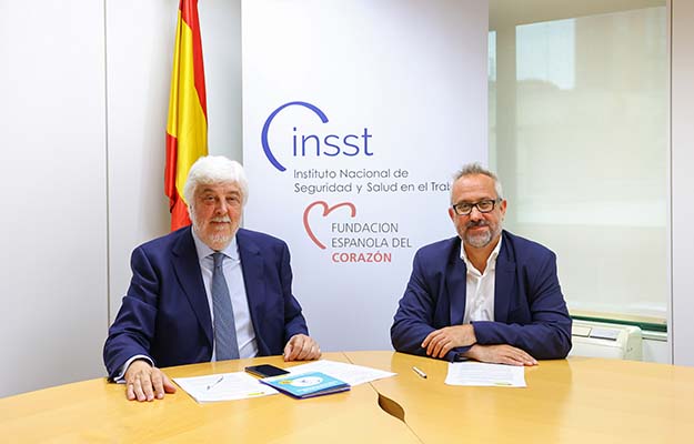 El INSST y la Fundación Española del Corazón colaboran para mejorar la salud cardiovascular