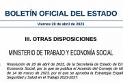 El BOE publica la Resolución del Acuerdo del Consejo de Ministros por el que se aprueba la Estrategia Española de Seguridad y Salud en el Trabajo 2023-2027