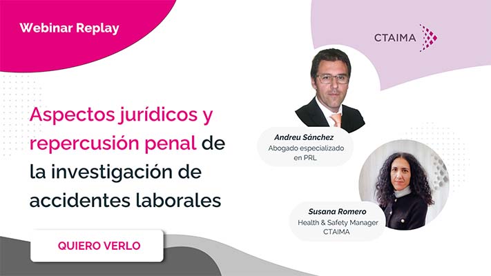 Grabación Webinar: “Aspectos jurídicos y repercusión penal de la investigación de accidentes laborales”