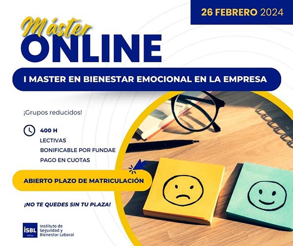 Master Bienestar Emocional en la Empresa - Reserva tu plaza
