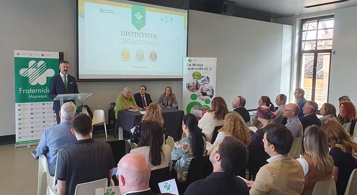 Fraternidad-Muprespa entrega el “Distintivo Cero Accidentes” a 15 de empresas mutualistas navarras con nula siniestralidad