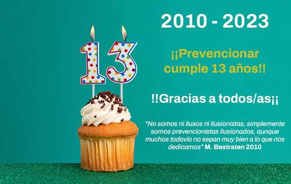 ¡¡¡Prevencionar cumple 13 años y se hace adolescente!!!!