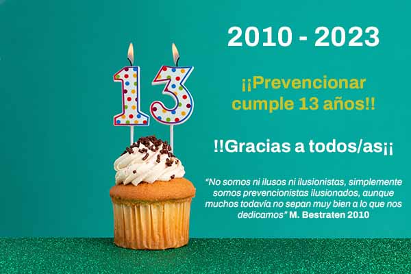 ¡¡¡Prevencionar cumple 13 años y se hace adolescente!!!!