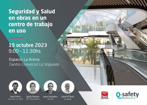 Seguridad y Salud en obras en un centro de trabajo en uso #Madrid