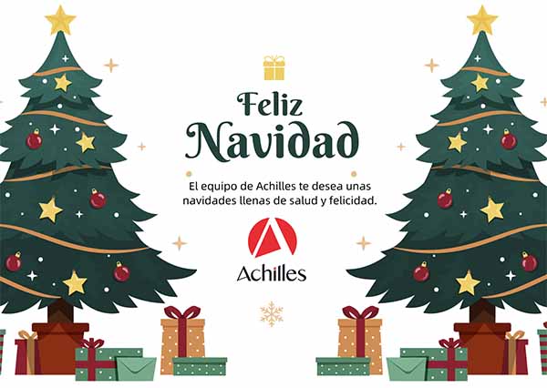 El equipo de Achilles te desea unas felices fiestas llenas de paz, amor y seguridad y salud 😊