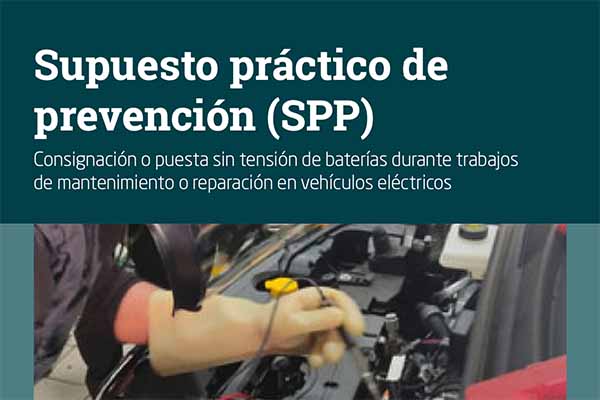 Consignación o puesta sin tensión de baterías durante trabajos de mantenimiento o reparación en vehículos eléctricos