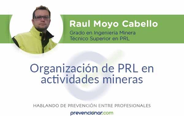 Organización de PRL en actividades mineras