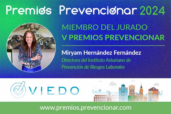 Miryam Hernández jurado de los V Premios Prevencionar #Oviedo