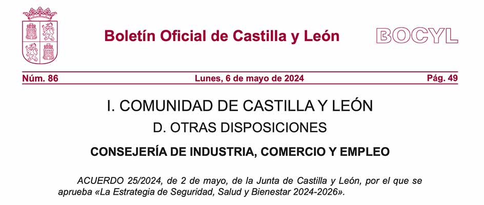 Estrategia de Seguridad, Salud y Bienestar 2024-2026
