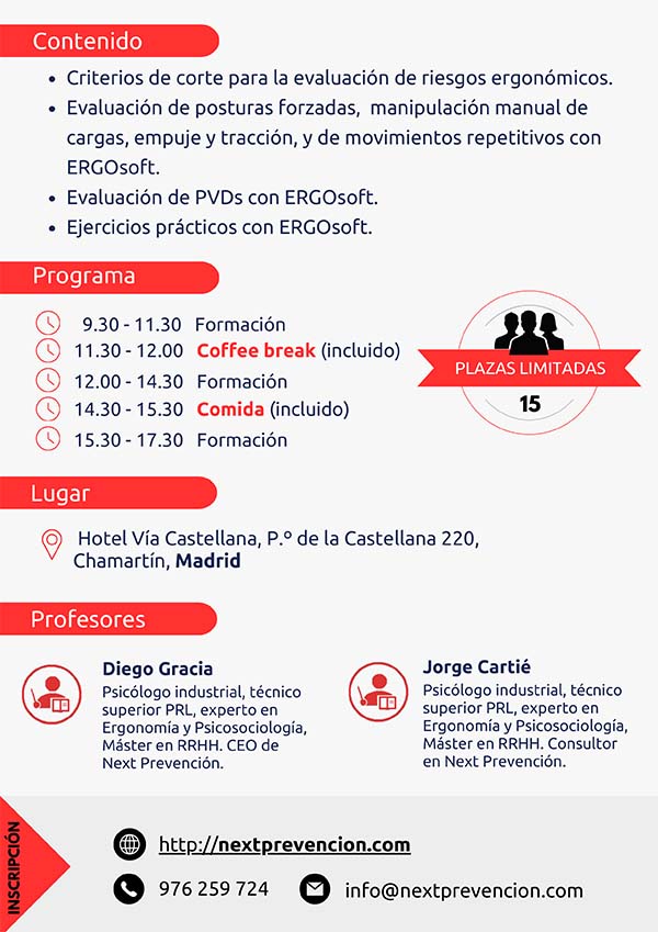 Formación Presencial Ergonomía