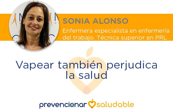 Vapear también perjudica la salud