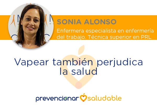 Vapear también perjudica la salud