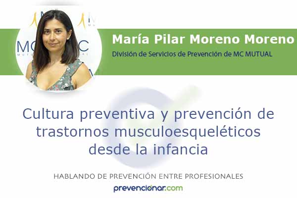Cultura preventiva y prevención de trastornos musculoesqueléticos desde la infancia