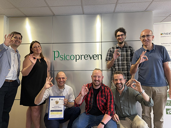Entrega distintivo bienestar psicopreven