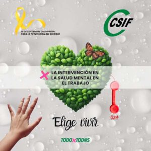 Cartel Prevención suicidio 2024 Elige Vivir