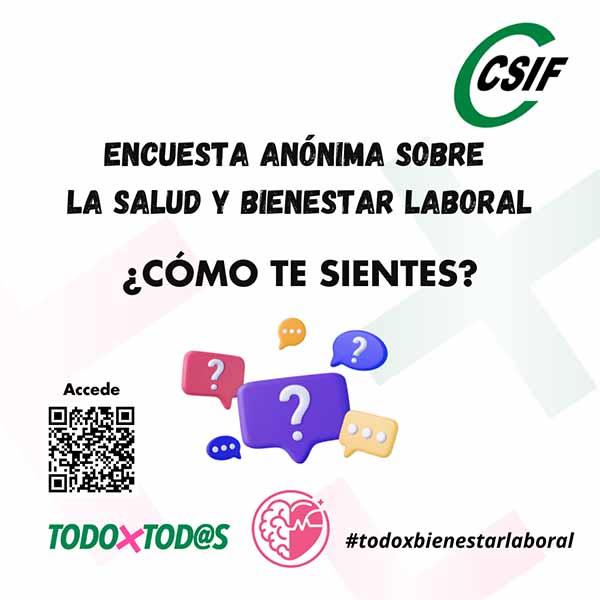 Encuesta de CSIF sobre Salud y el Bienestar Laboral