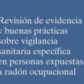 Revisión de evidencia y buenas prácticas sobre vigilancia sanitaria específica en personas expuestas a radón ocupacional